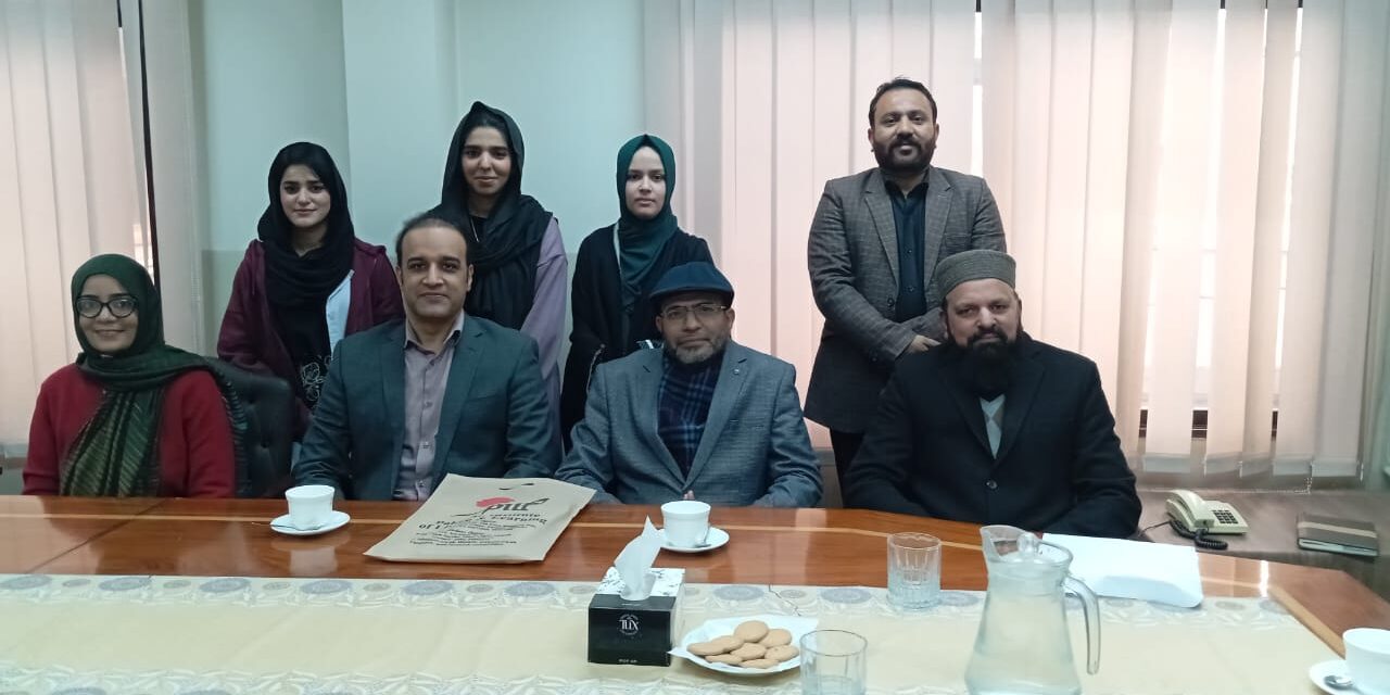 PILL team met with the Director General and team at INOR Abbottabad